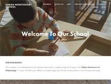 Tablet Screenshot of kabanmontessori.ca